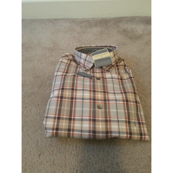 Saddlebred Plaid Button-Up Shirt Casual Collared Mens Size S Multi-Color - Picture 1 of 11